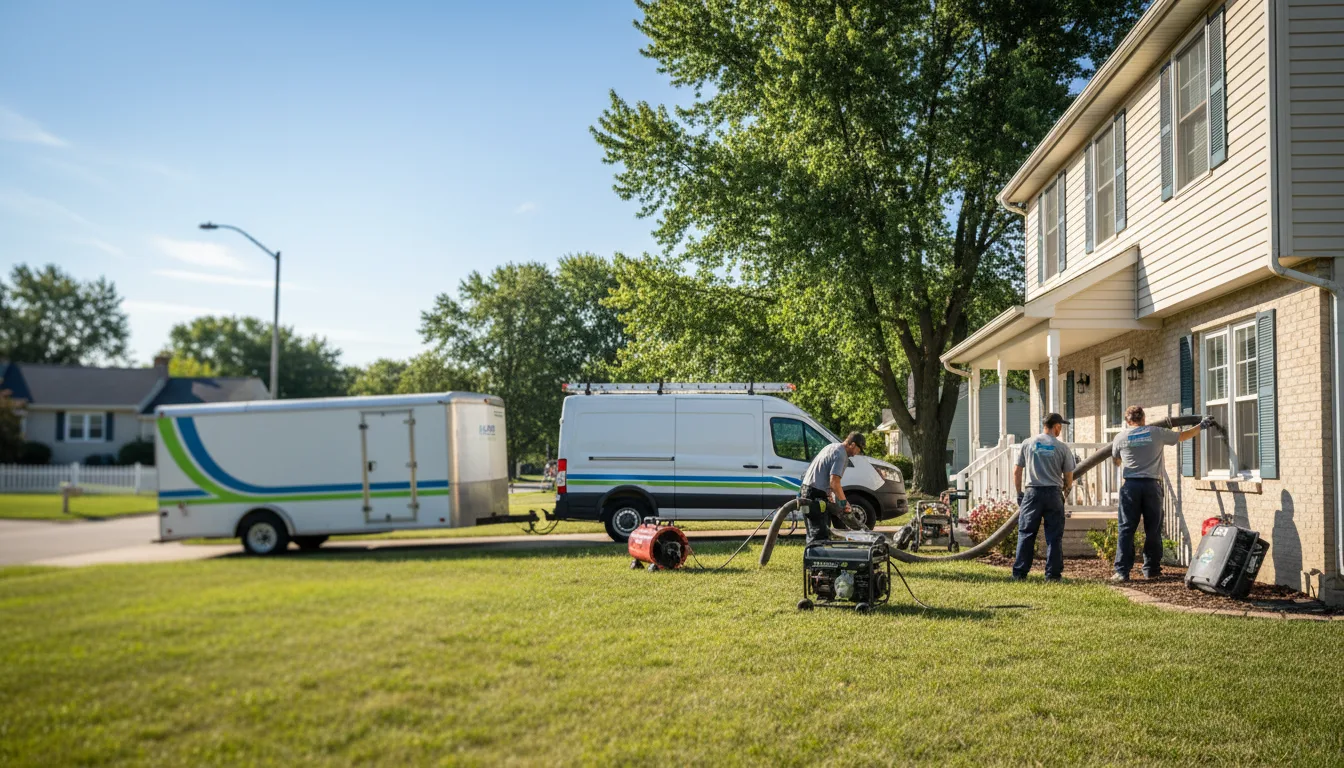 Flooded Basement Restoration And Cleanup With Repair in Luna Pier, MI near me